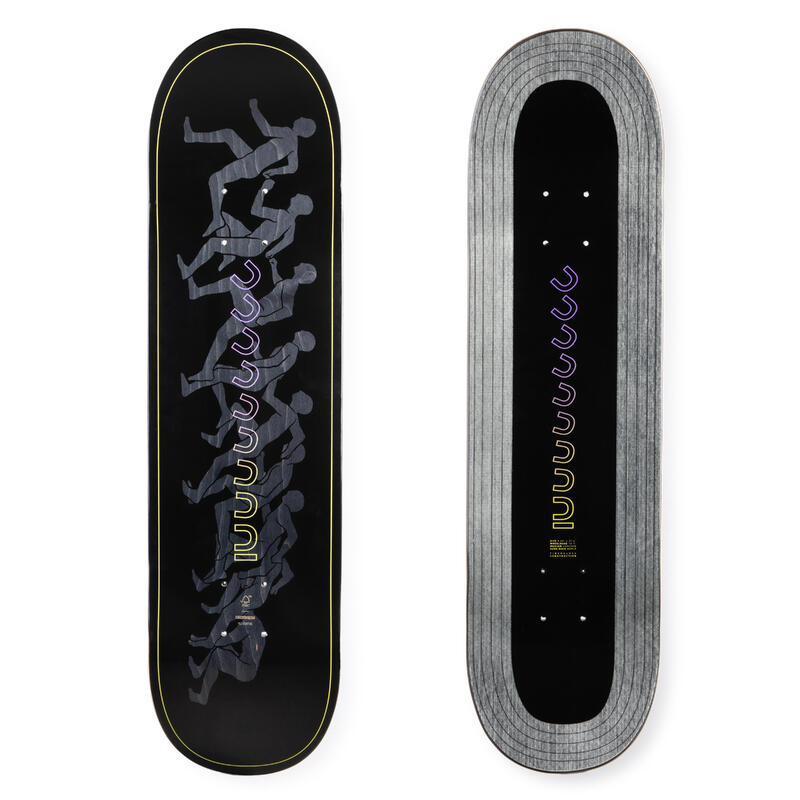 Planche de skate vierge – Violet fluo – 21 cm