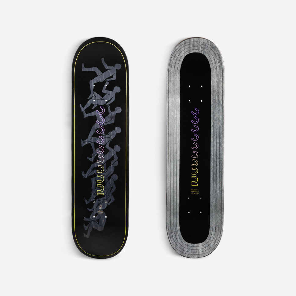 SkateboardDeck Composite DK900 FGC Grösse 8" schwarz DECATHLON