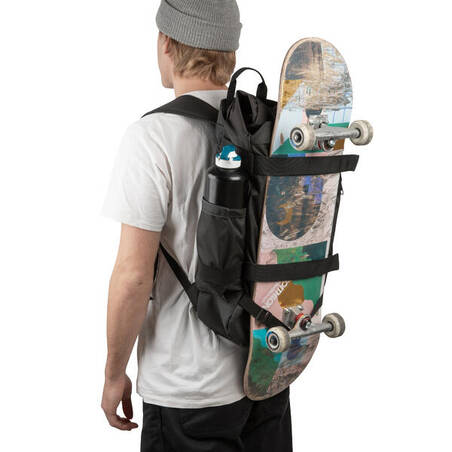 Rolltop Skateboard Backpack with Built-In Skateboard Tool BP500
