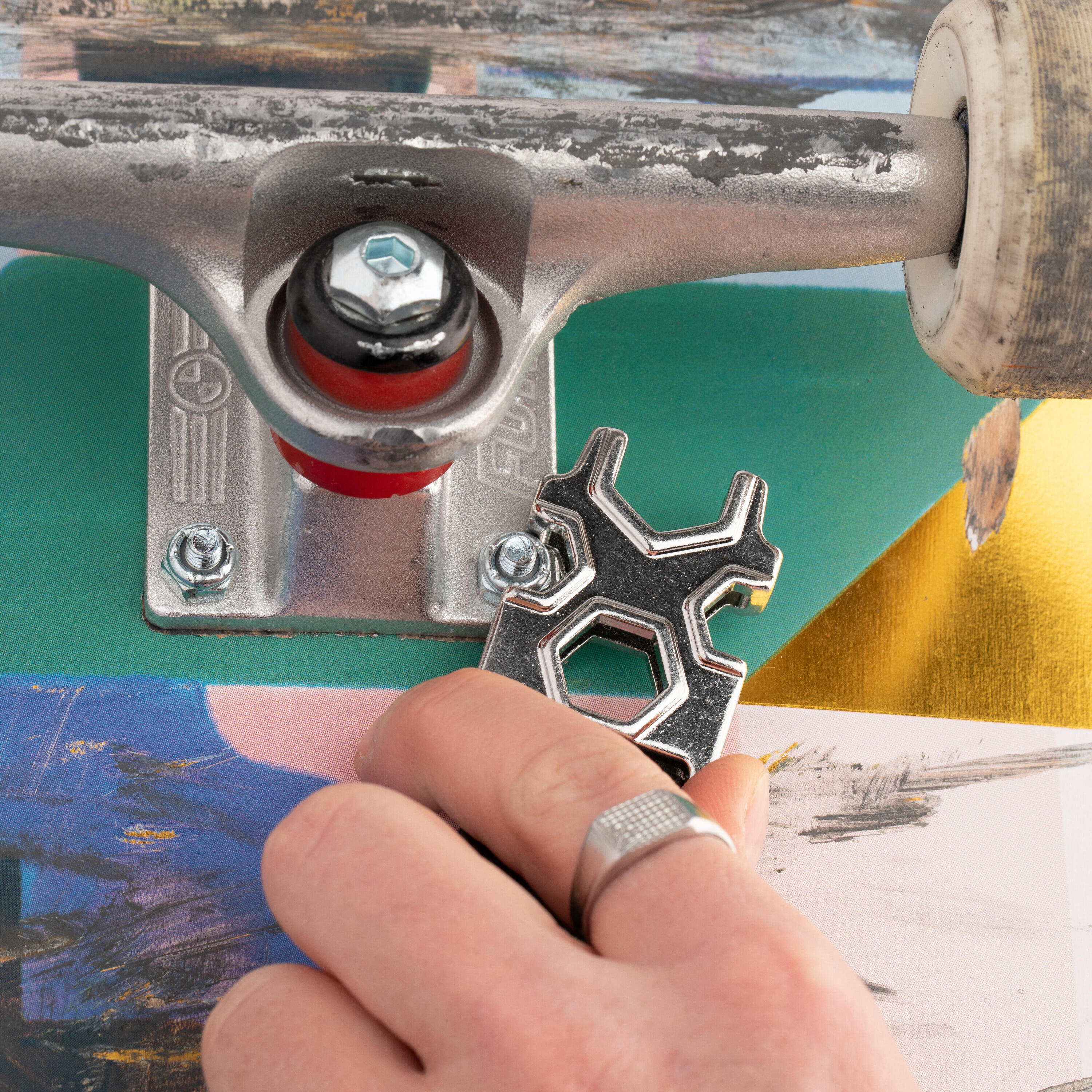 Skate heuptas WB500 met geïntegreerd skate tool zwart 10/14