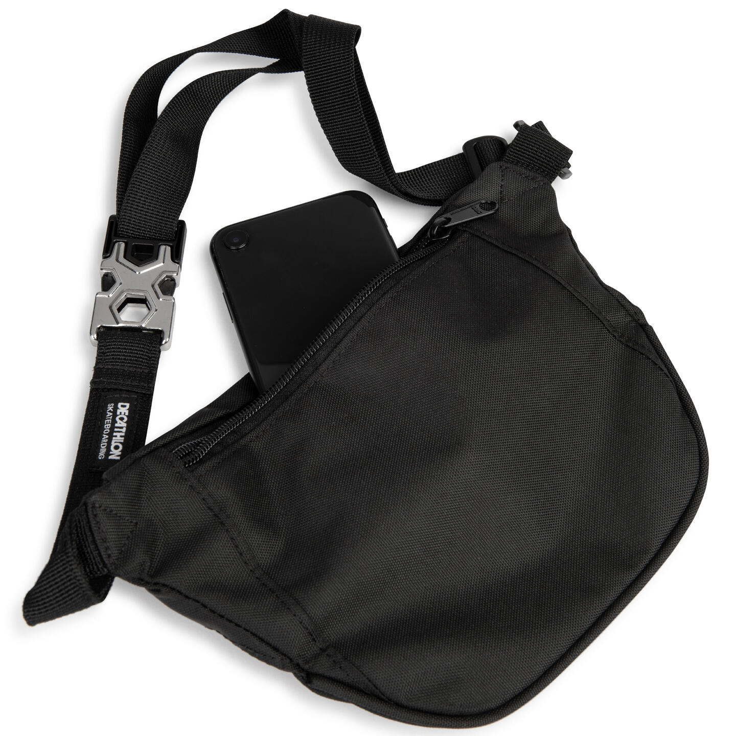 Skateboarding Bum Bag with BuiltIn Skateboard Tool WB500 Black