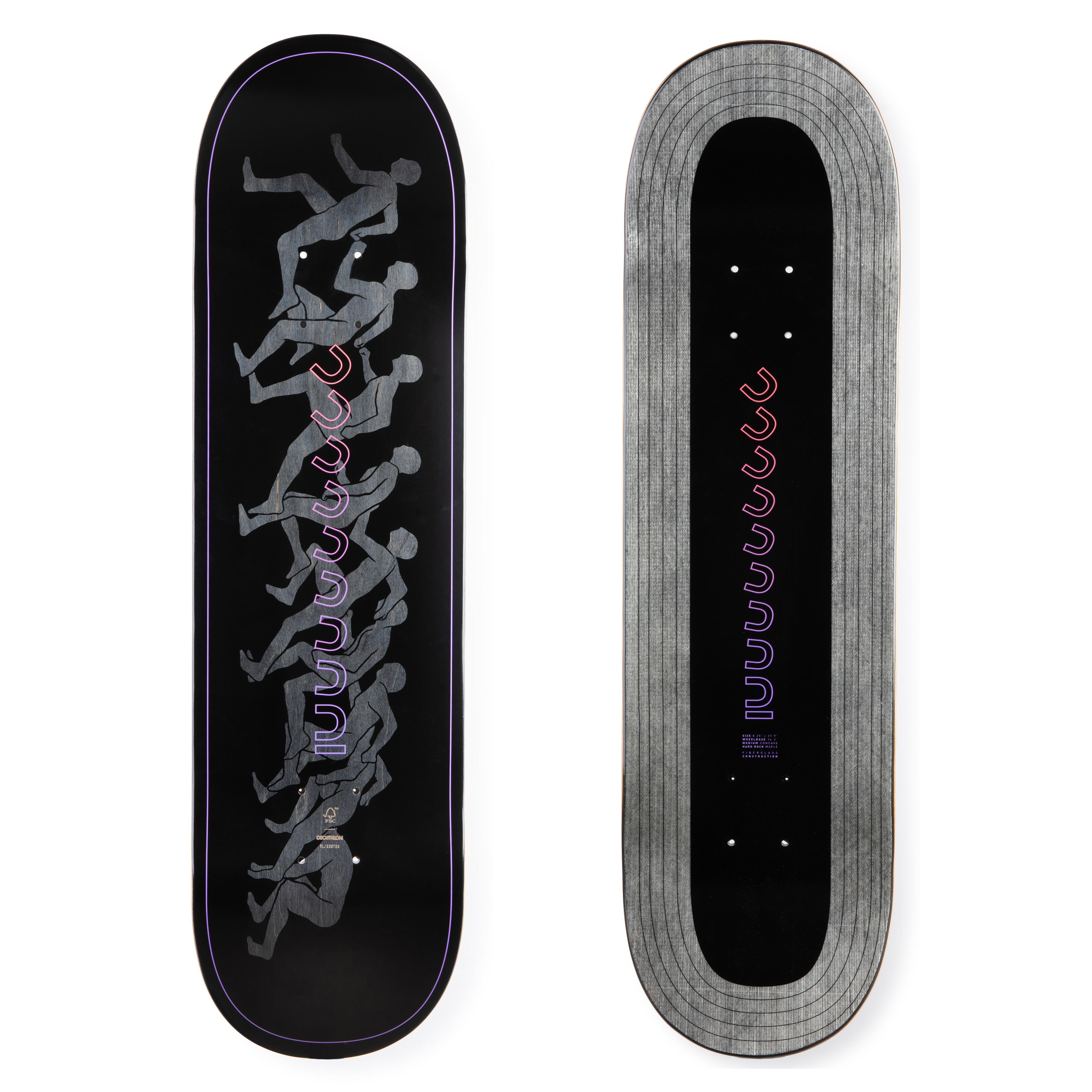 Placă Skateboard DK900 FGC 8.25″ Negru 8.25" imagine noua