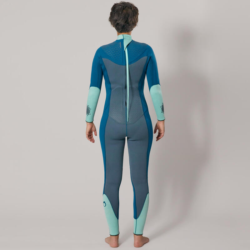 Women's diving wetsuit 3 mm neoprene SCD 900 blue