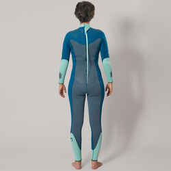 Women's diving wetsuit 3 mm neoprene SCD 900 blue