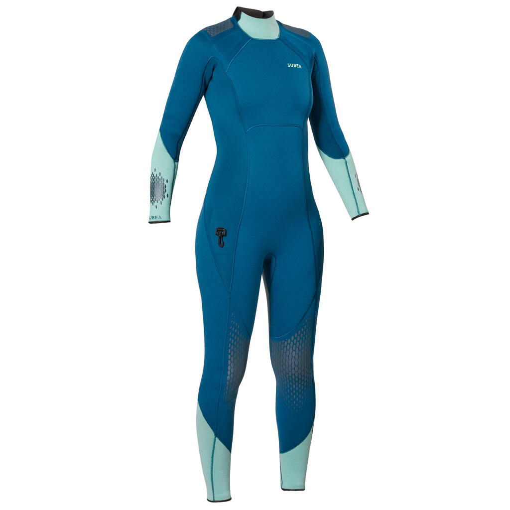 Women's diving wetsuit 3 mm neoprene SCD 900 blue