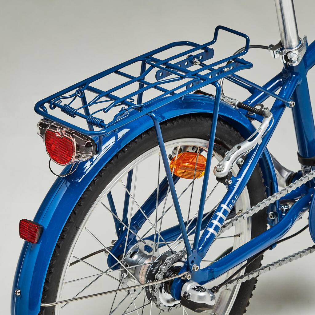Bērnu (6–9 gadi) pilsētas velosipēds “Hoprider 900”, zils