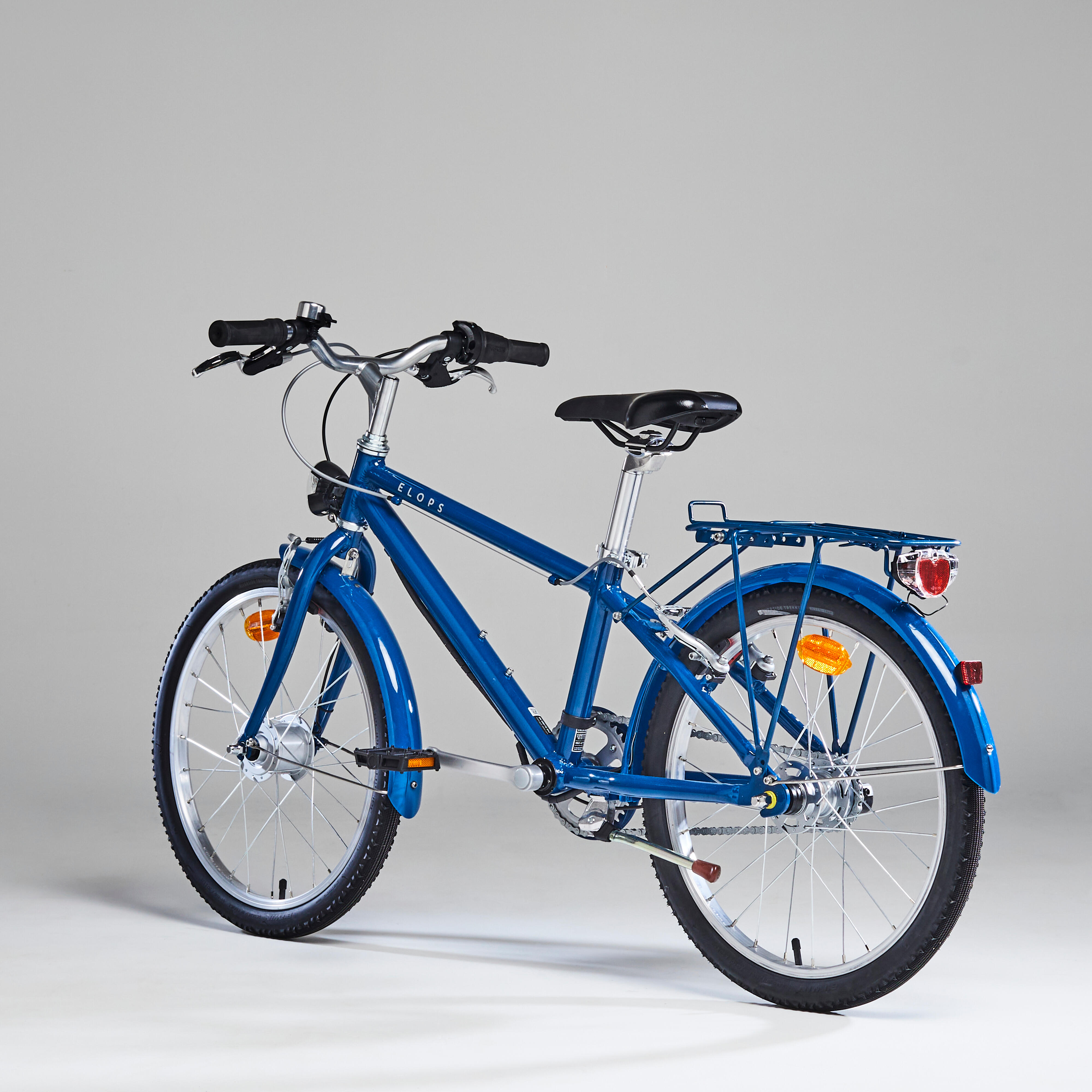 STADSFIETS VOOR KINDEREN HOPRIDER 900 20 INCH 6 9 JAAR BLAUW BTWIN Decathlon
