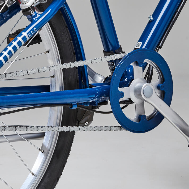 Bicicletă oraș MOVE 900 24" albastru copii 135-150 cm