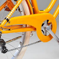 Žuti dečji gradski bicikl ELOPS 500 (od 9 do 12 godina, 24 inča)