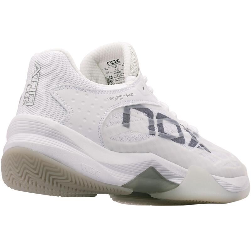 Chaussures de padel homme - Nox AT10 blanc Agustin Tapia blanc gris