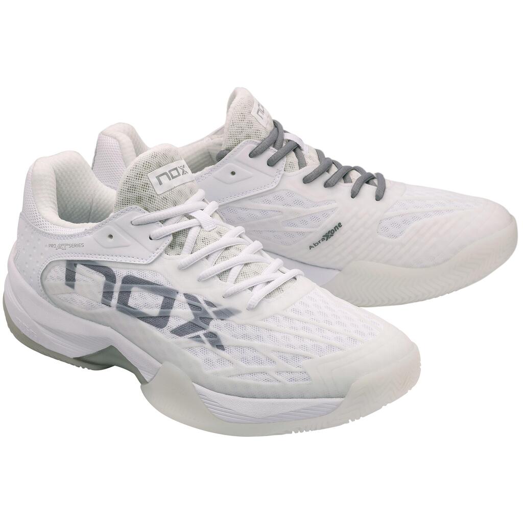 Men's Padel Shoes Nox AT10 Agustín Tapia - White/Grey