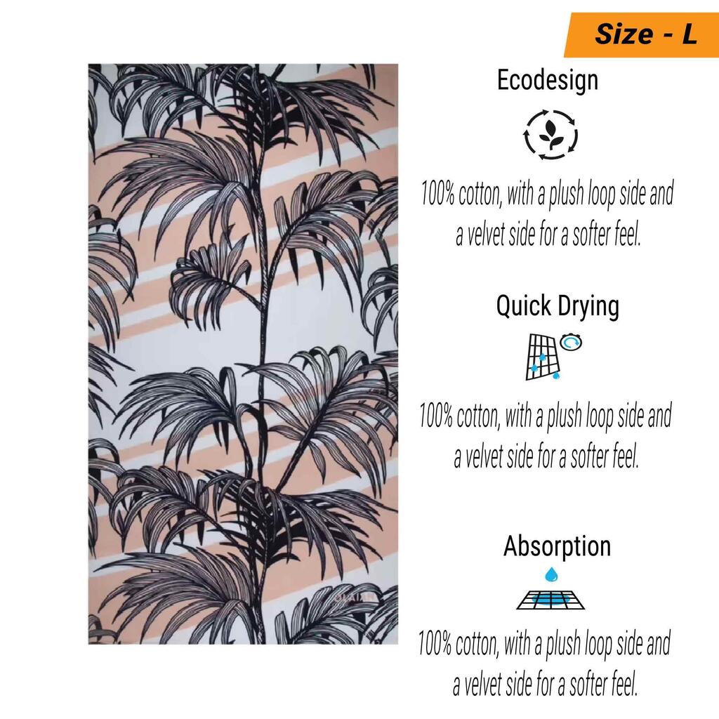 فوطة بحر  L مقاس 145 × 85 سم - Ikat ملونة