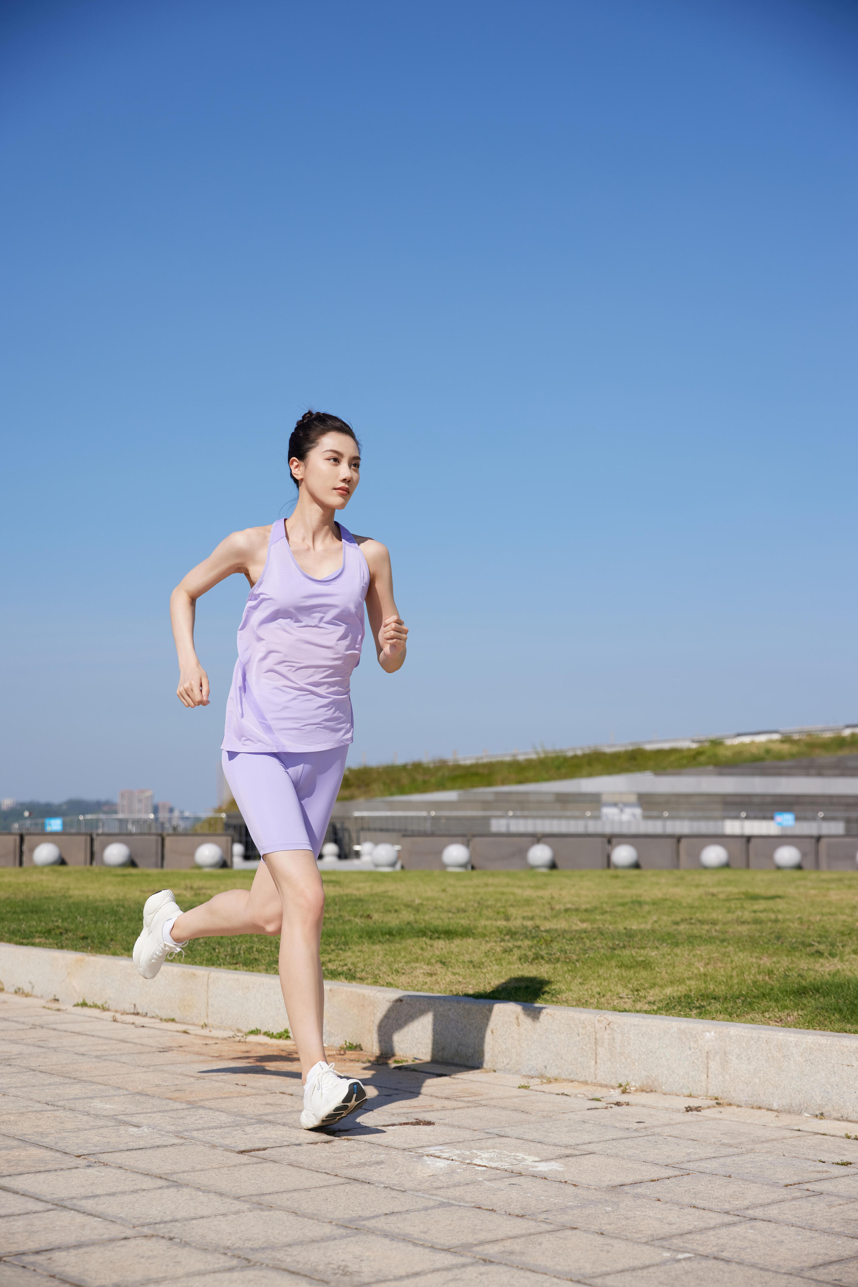 Women's lightweight running tanktop Light - mauve 12/14