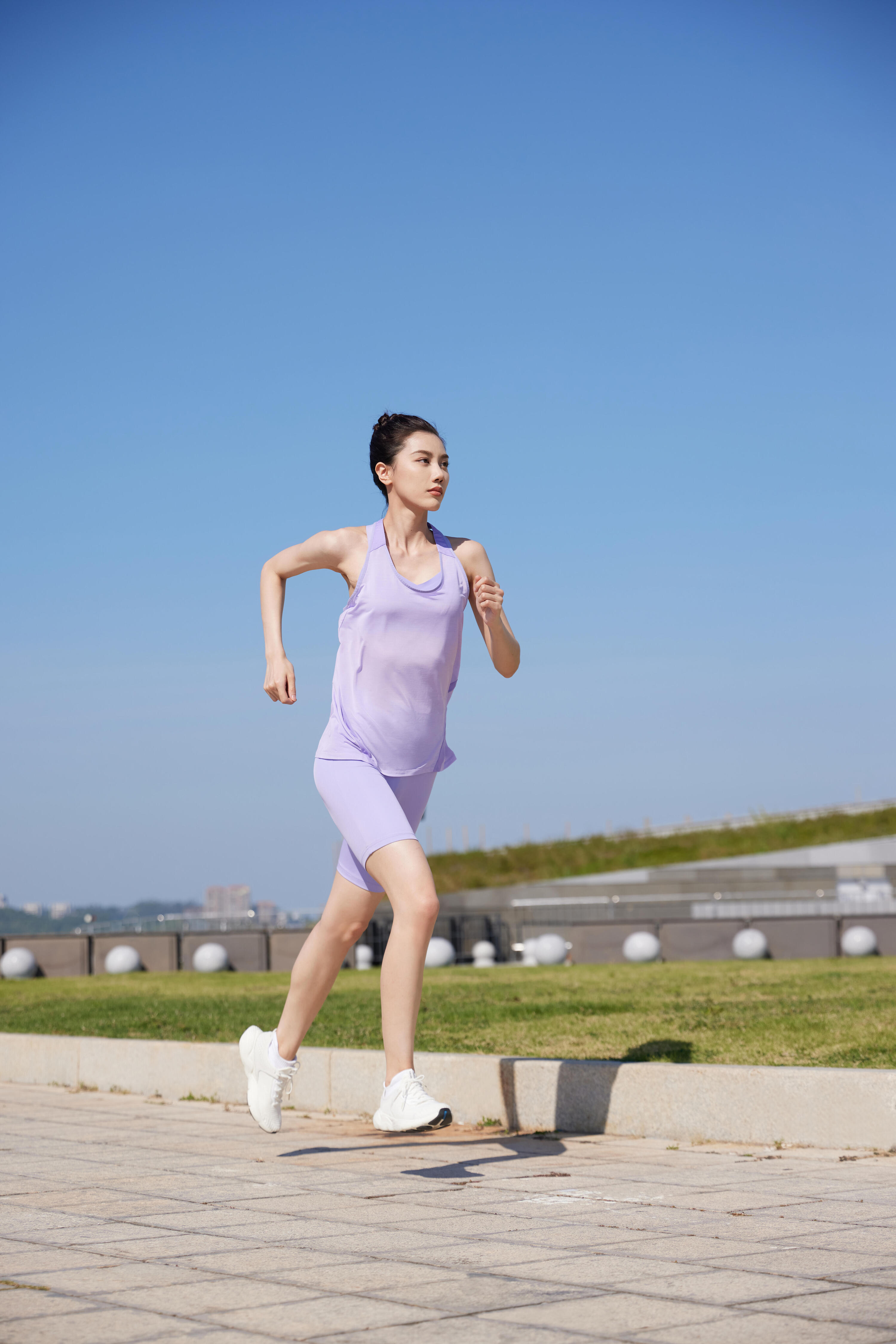 Women's lightweight running tanktop Light - mauve 10/14