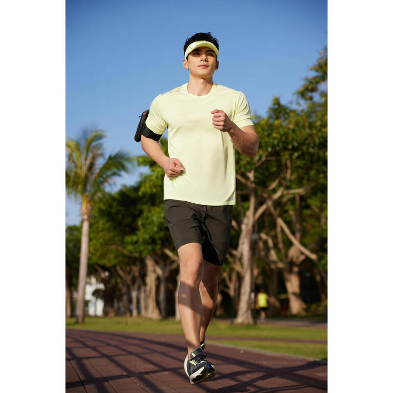 Dry+ Men's Running Breathable T-shirt - neon yellow