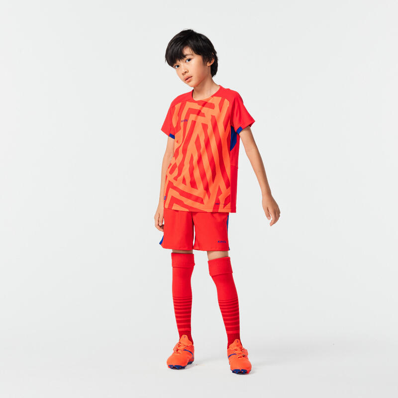 MAILLOT DE FOOTBALL VIRALTO JR AXTON ROUGE ORANGE & BLEU