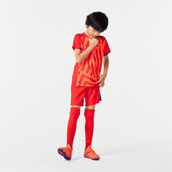 Kids' Football Shirt Viralto Axton - Red/Orange/Blue