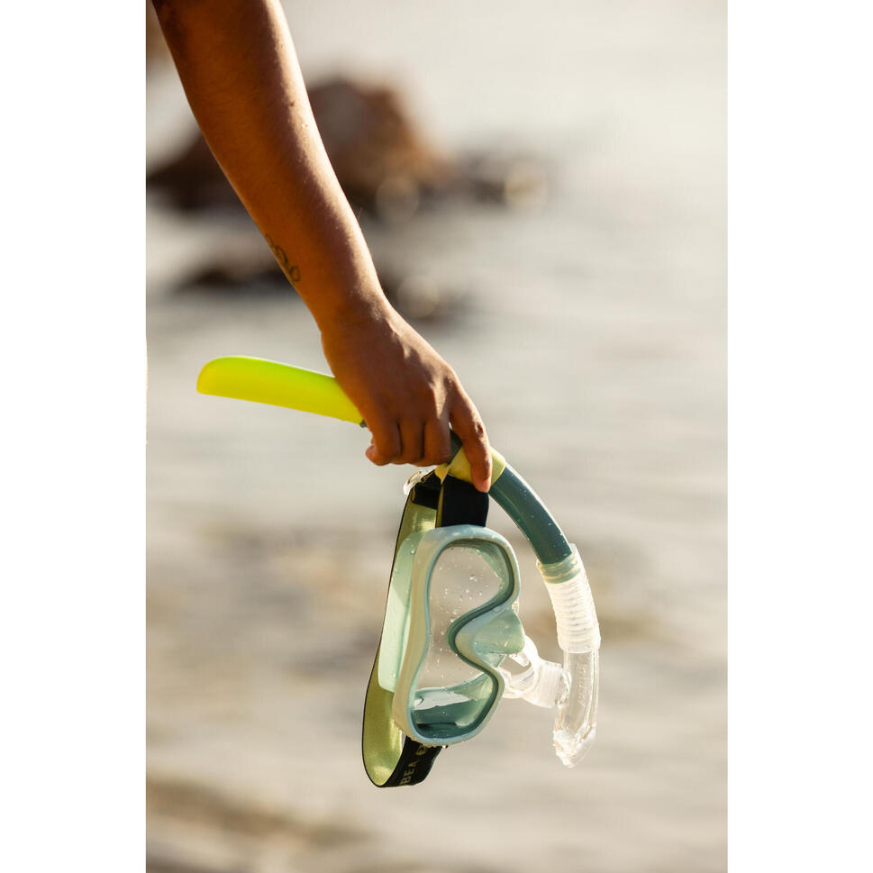 Yetişkin Dalış Maskesi - Açık Yeşil - 100 Confort