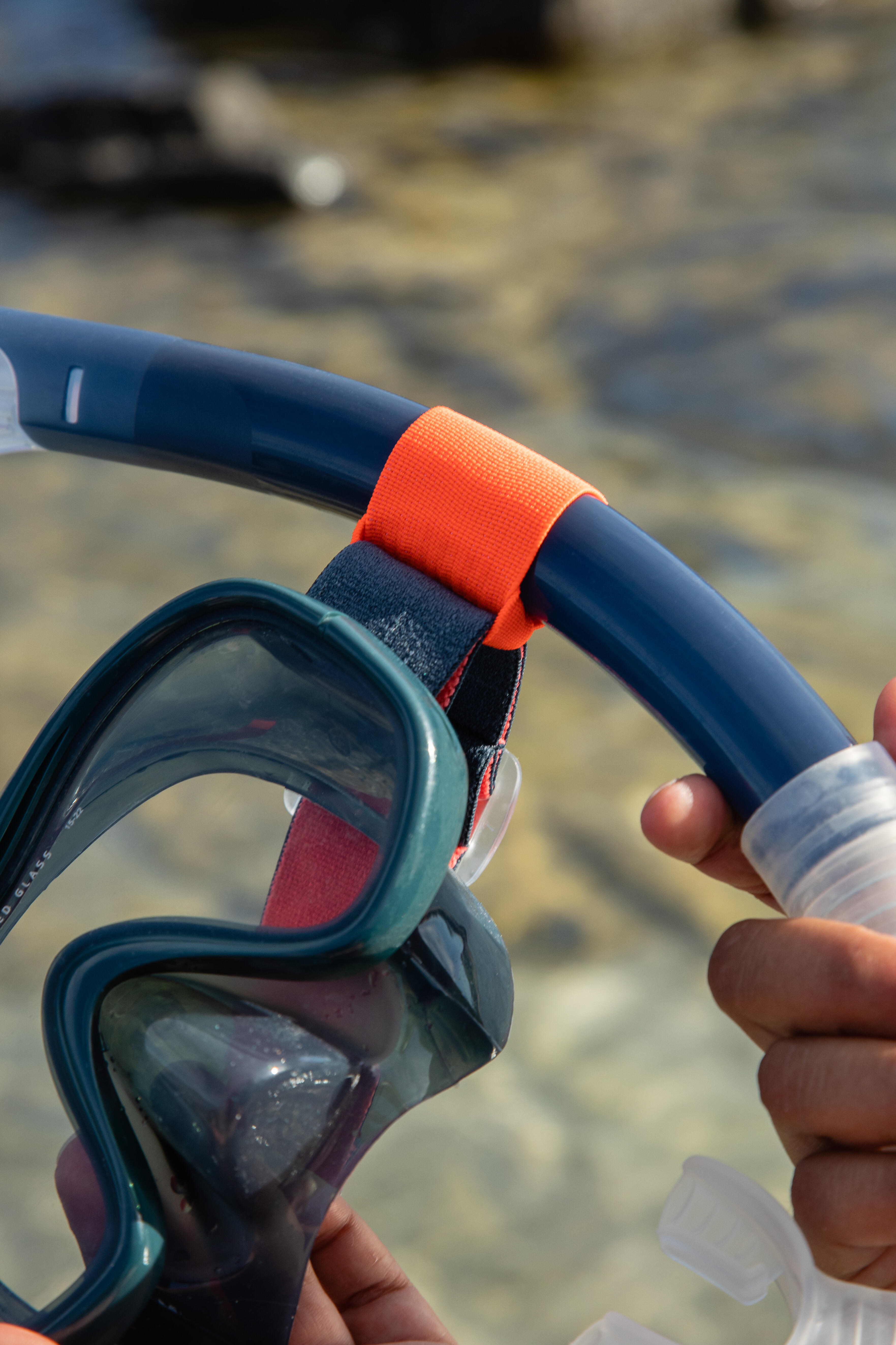 Snorkel with drytop valve system - 100 Grey - SUBEA