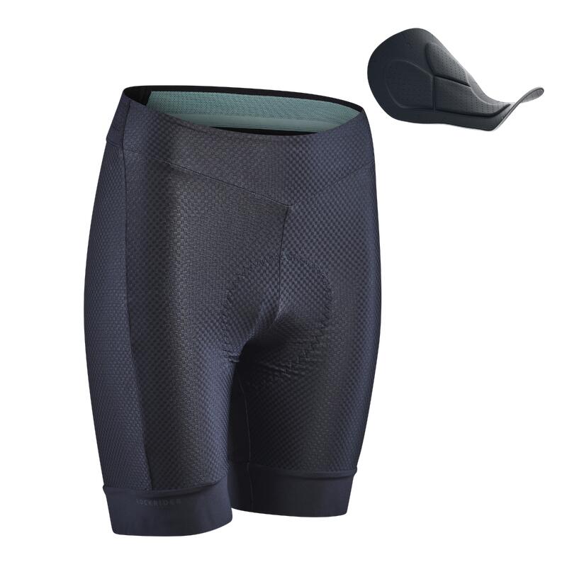 Culotte ciclismo MTB short interior sin tirantes mujer EXPLORE 700 negro