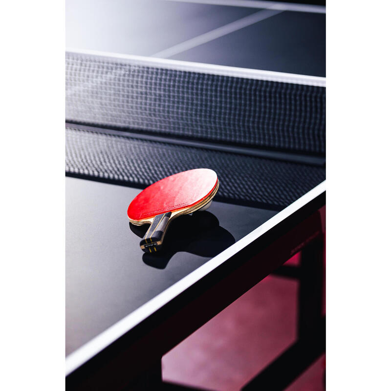 Indoor tafeltennistafel TTT 930 compact opvouwbaar ITTF zwart