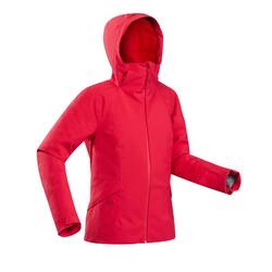 VESTE CHAUDE DE SKI FEMME - 500 - ROUGE