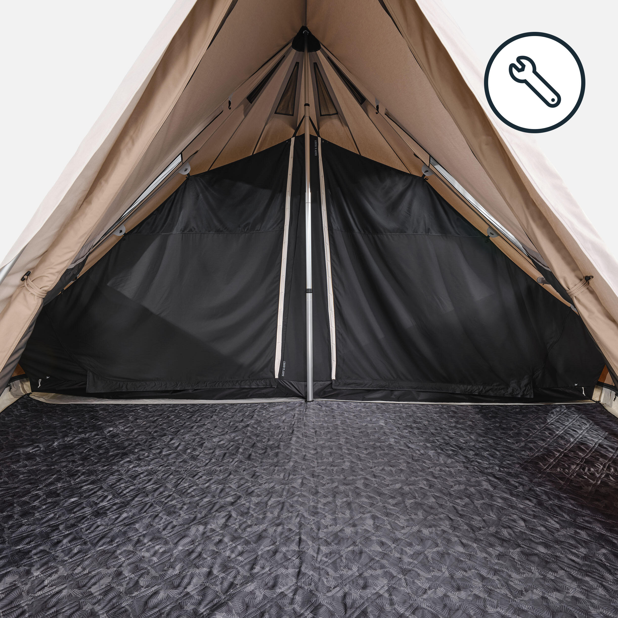 Quechua - Chambre - Pièce Détachée Pour La Tente Tipi 5.2 Polycoton - Chambre De Tente - Sav Sports Montagne / Marche Sportive - - Taille Unique - Decathlon