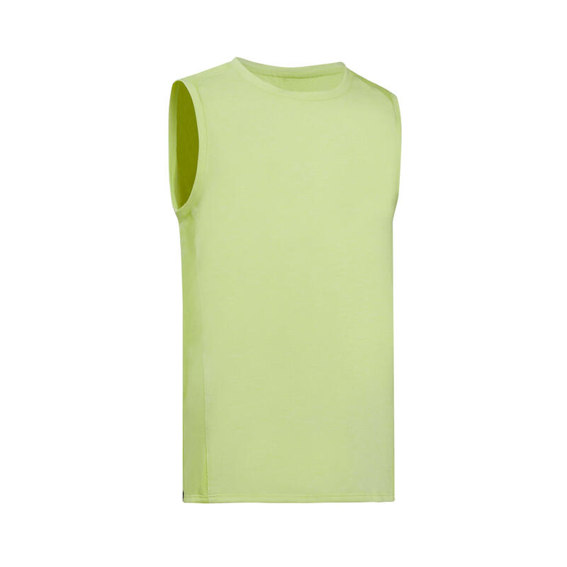 Boys' Breathable Mixed Media Tank Top 500 - Yellow