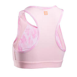 Breathable Padded Sports Bra - Pink