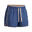 女童透氣短褲－藍色印花