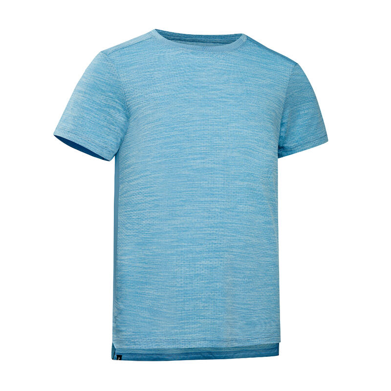 男童透氣合成材質 T 恤 500－藍色