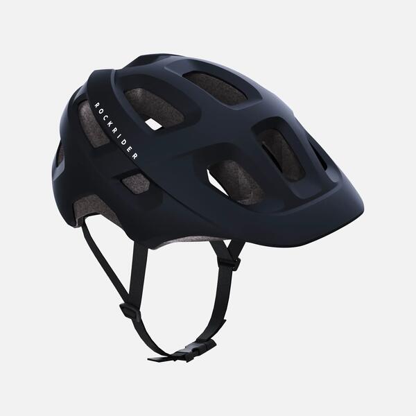 Blue vented bike helmet