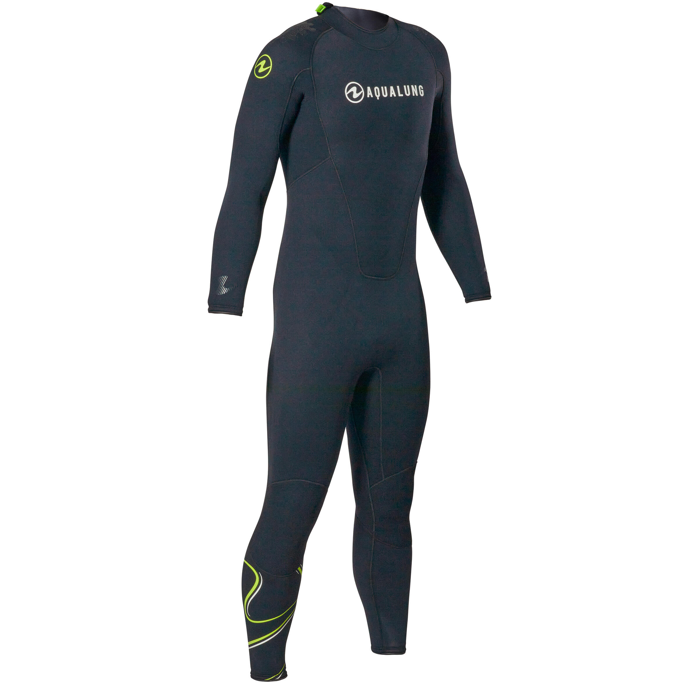 Neopreno buceo con botella Hombre 5,5 mm Wave negro amarillo 8/8