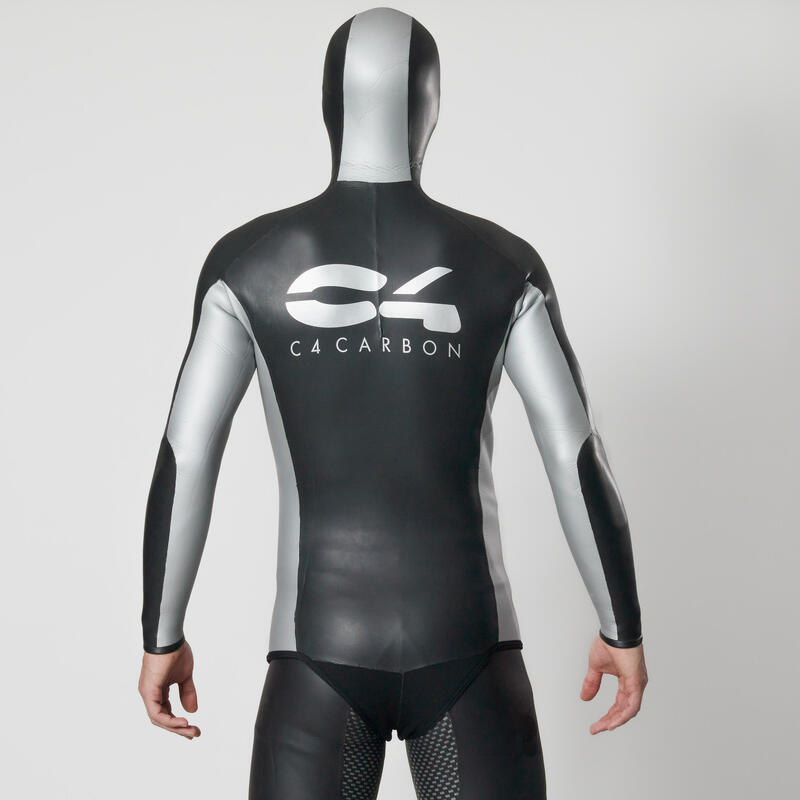 Kurtka do freedivingu męska C4 Carbon Sideral z neoprenu glide skin 3 mm