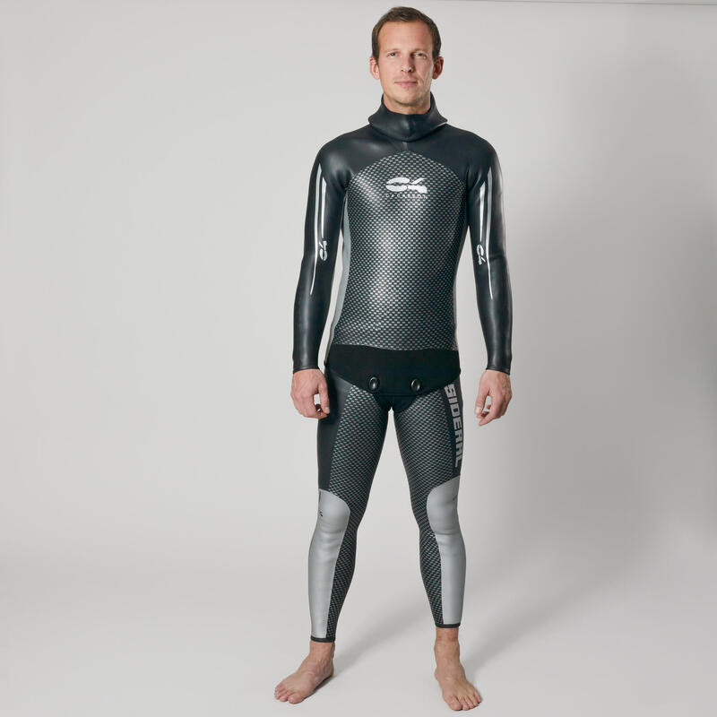 Kurtka do freedivingu męska C4 Carbon Sideral z neoprenu glide skin 3 mm
