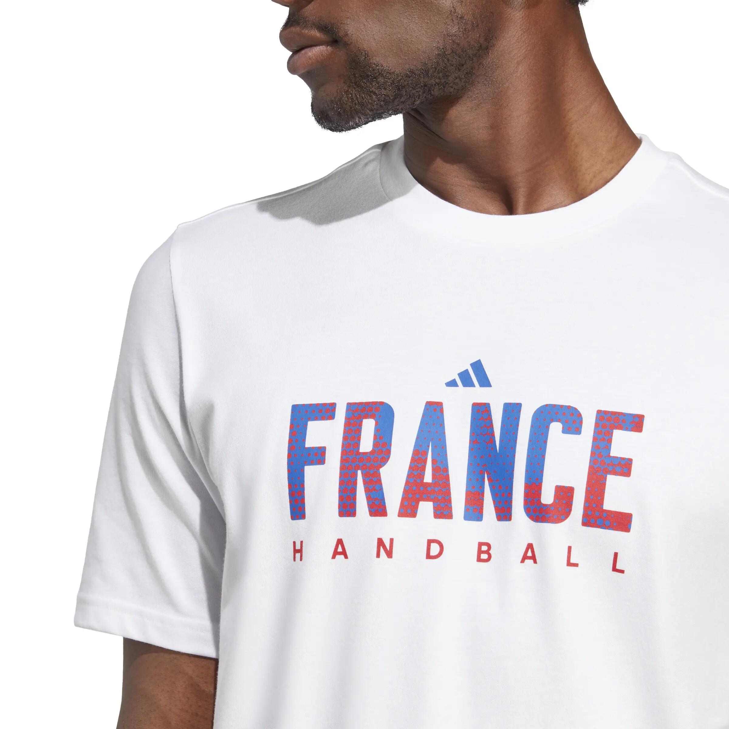 Men's 2023 France Handball Team Supporter T-Shirt - White 5/6