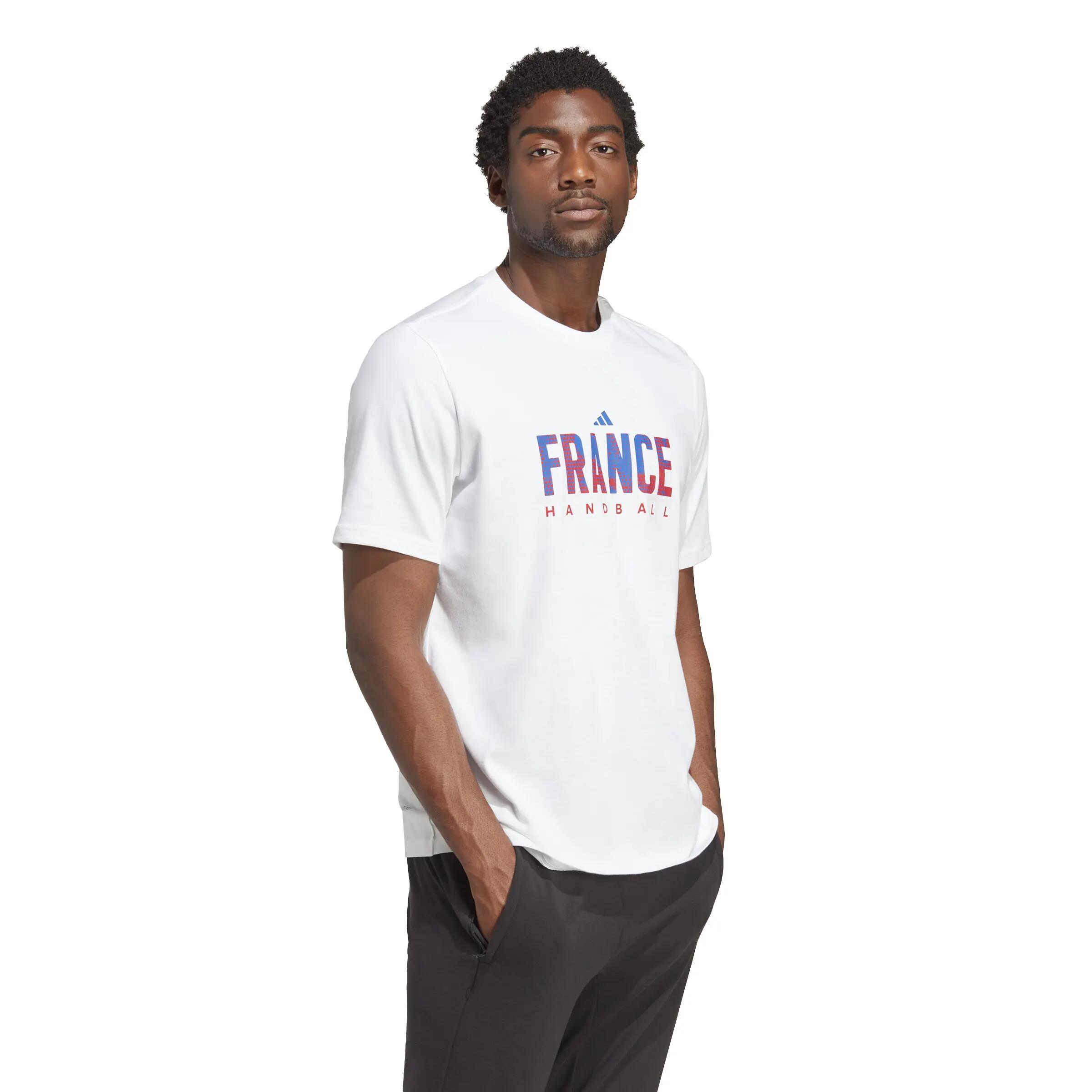 Men's 2023 France Handball Team Supporter T-Shirt - White 4/6