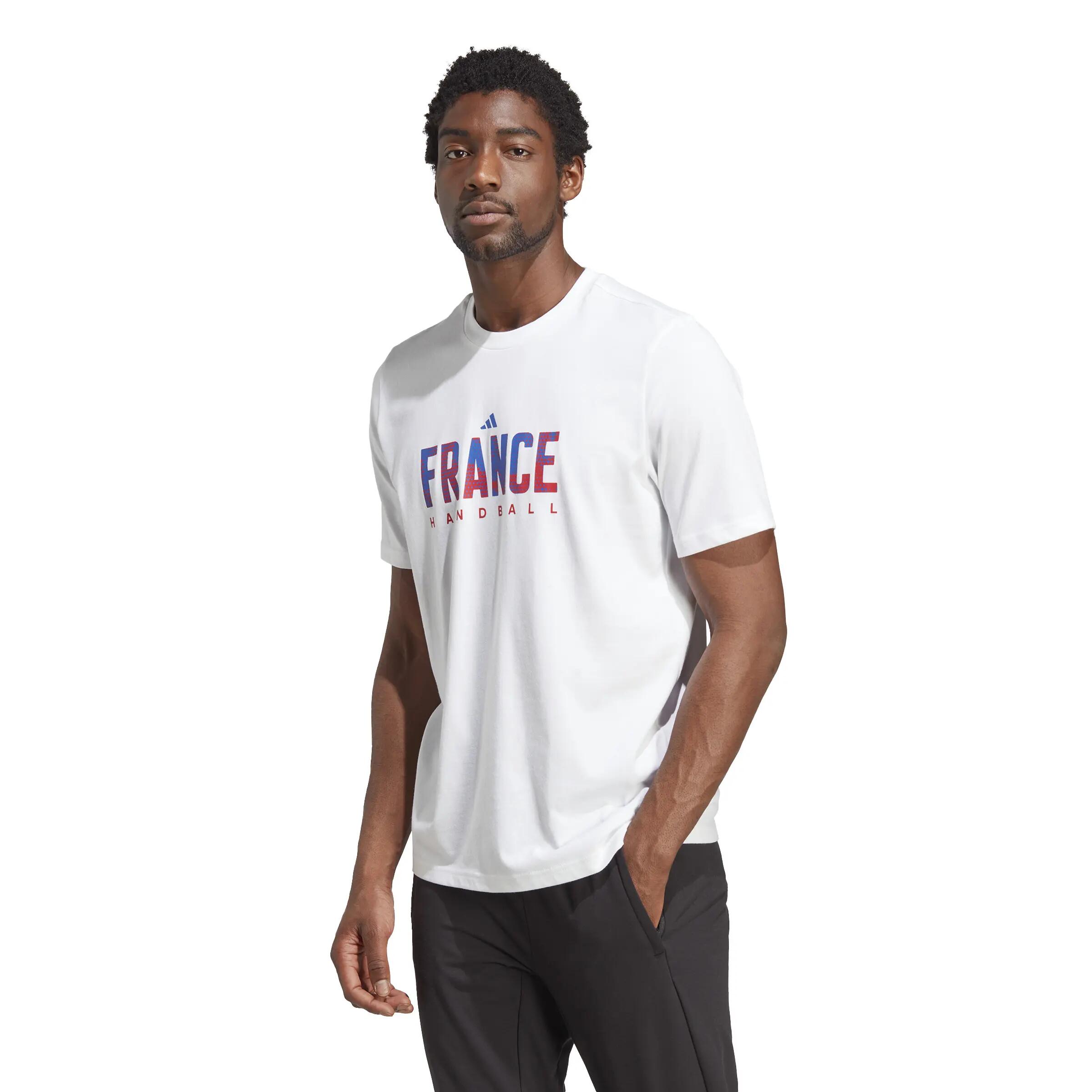 Men's 2023 France Handball Team Supporter T-Shirt - White 2/6
