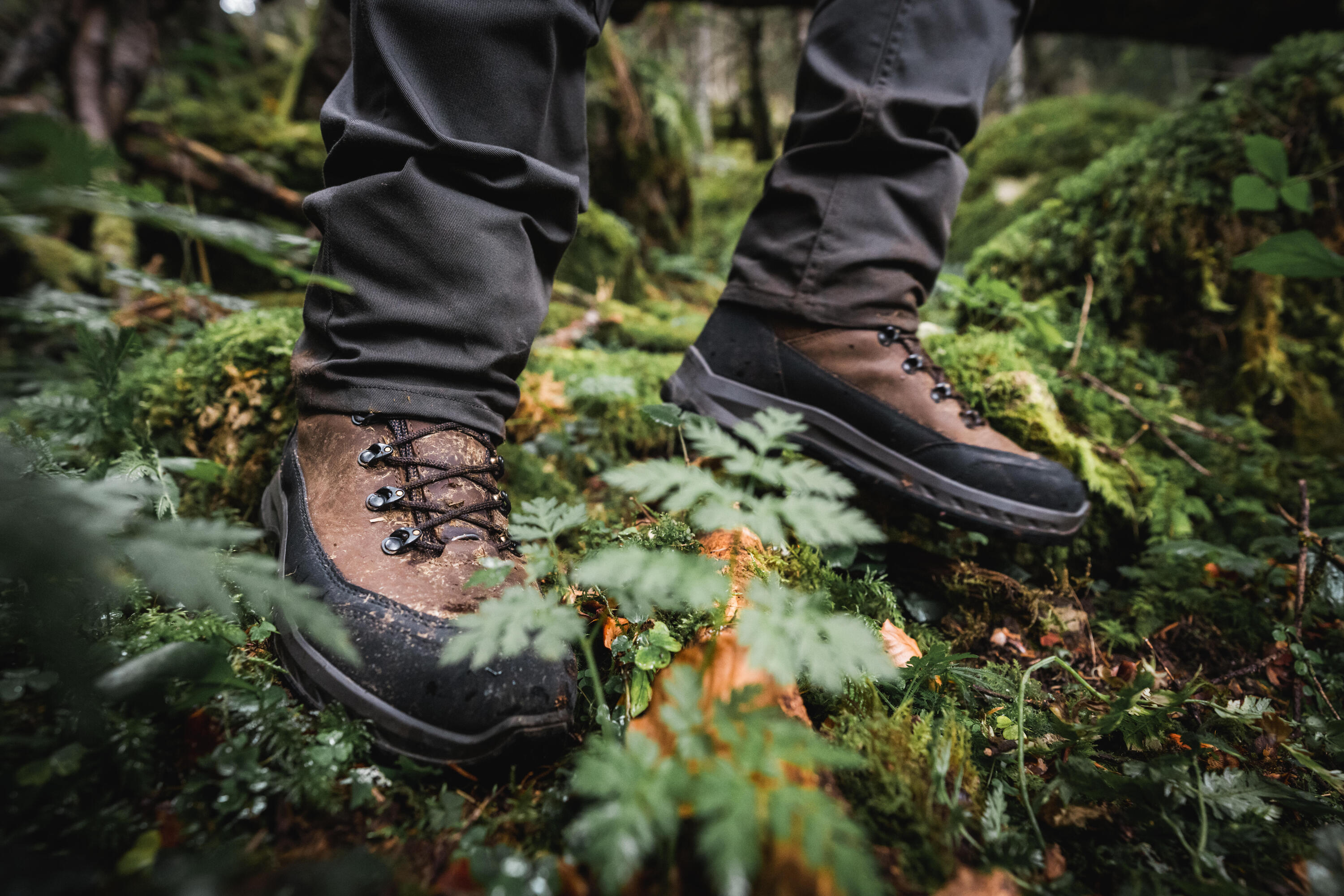 Jagdschuhe wasserdicht robust Crosshunt 500 V2 braun 11/12