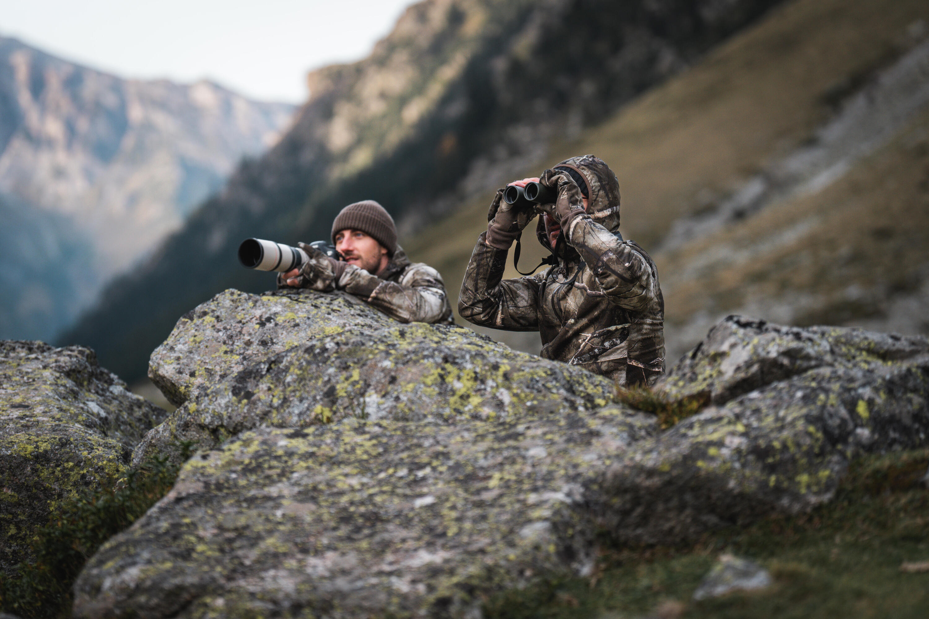 Jumelles chasse kaki étanches 900 10x42 2/18