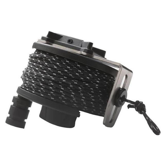 Moulinet à Linge Rétractable Double 30 Mètres - Pour Intérieur Et Extérieur - Montage Mural Blanc