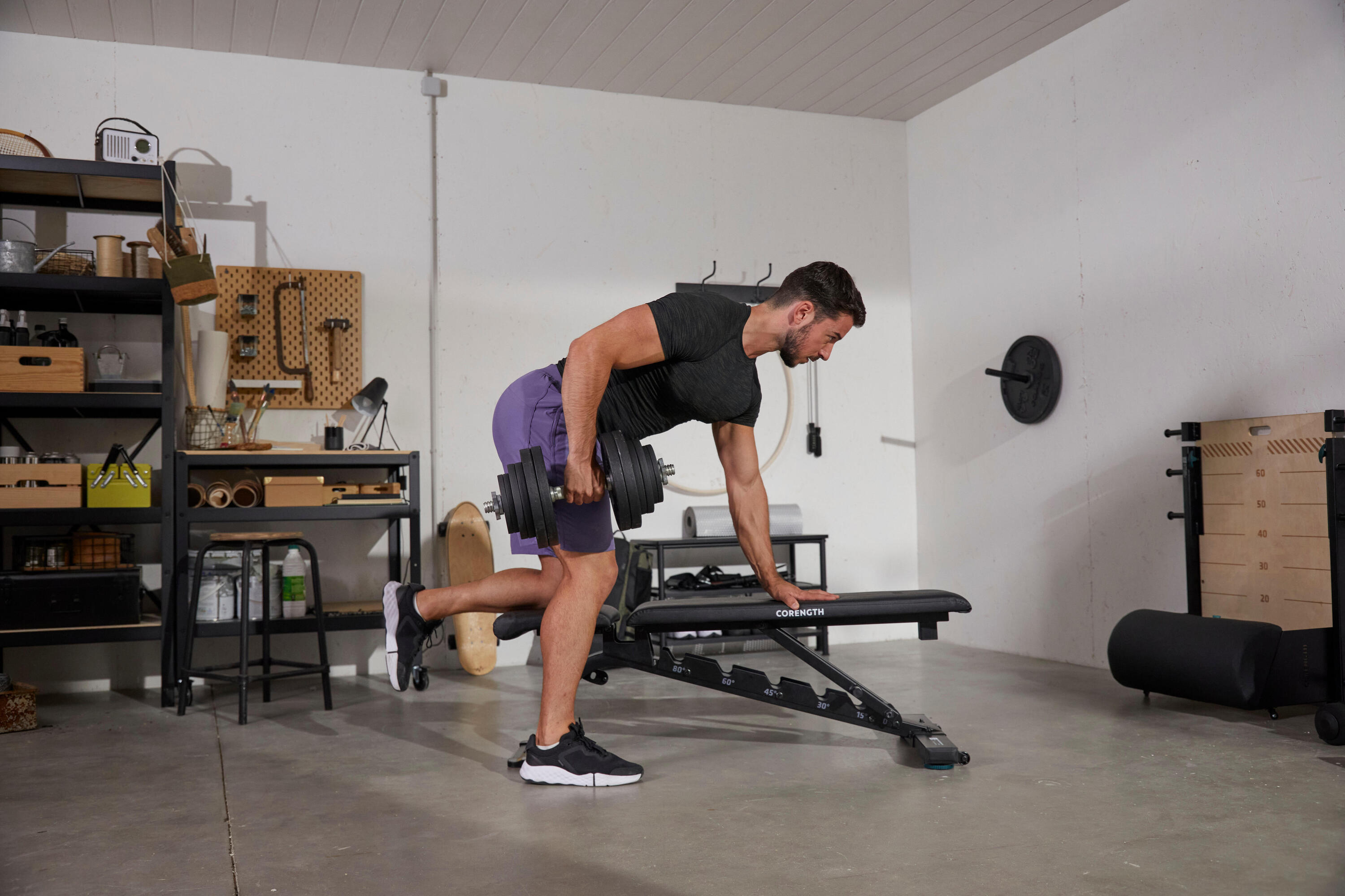 Banco Musculación Bench 900 Reforzado Inclinable Reclinable 11/18