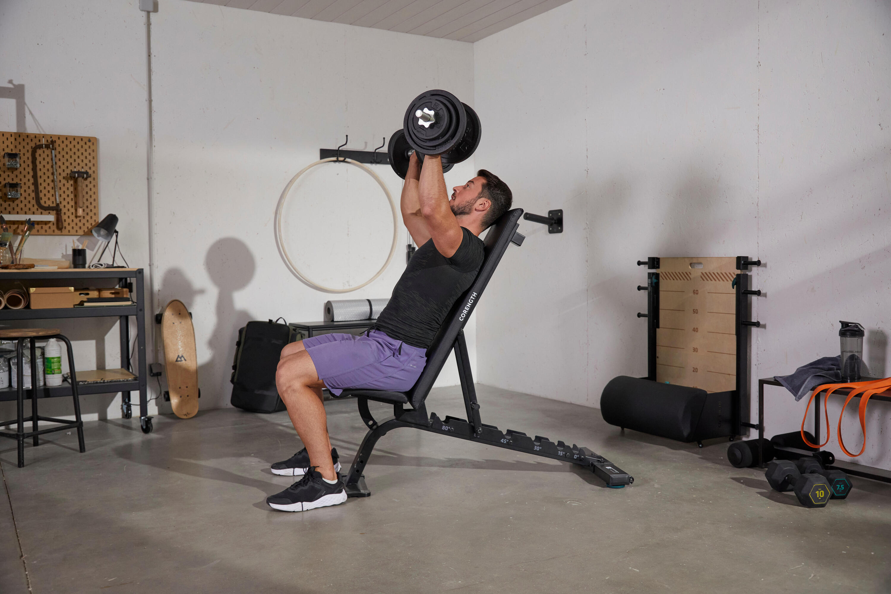 Banco Musculación Bench 900 Reforzado Inclinable Reclinable 5/22