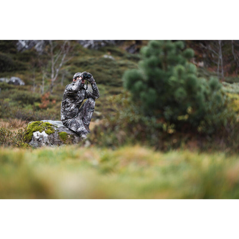 Jagd-Regenjacke Treemetic 500 geräuscharm Camouflage 