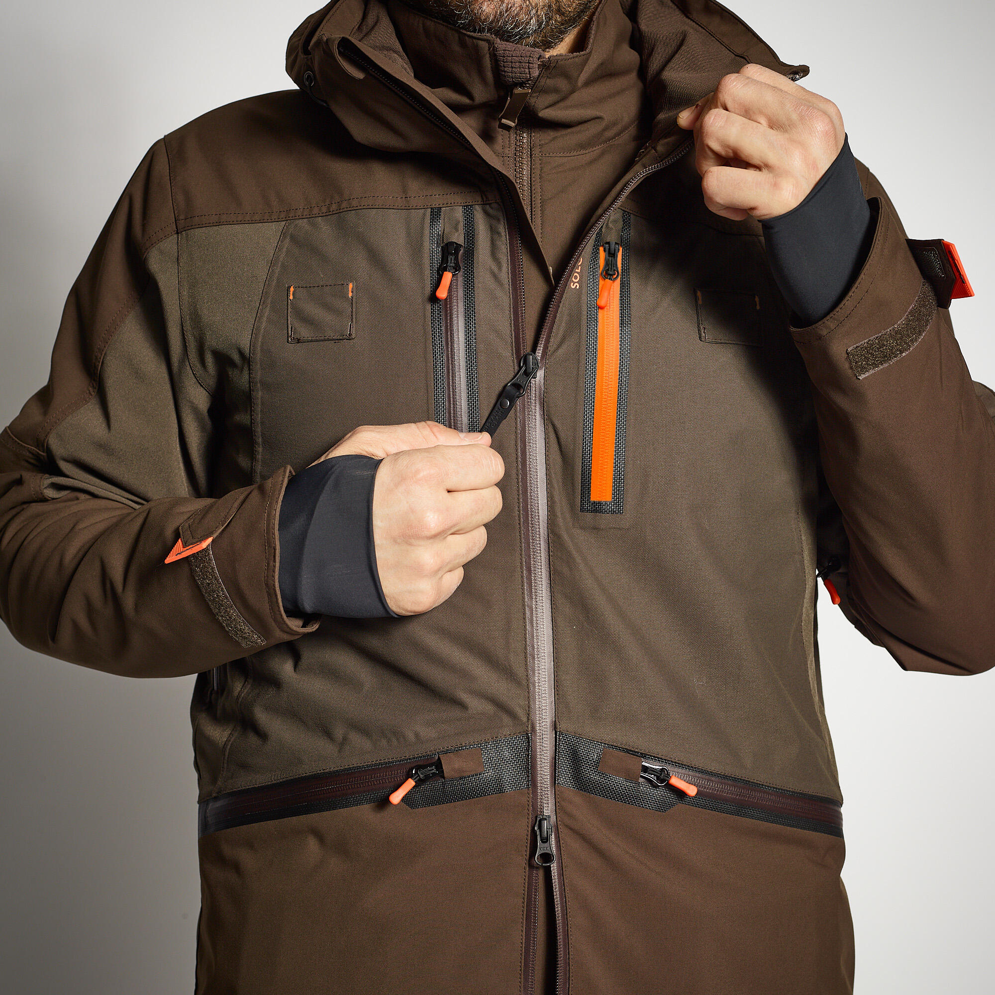 Veste Homme Imperméable Avec Capuche - Pour Rando, Vélo, Ski - Coupe Aviateur, Légère Et Pratique