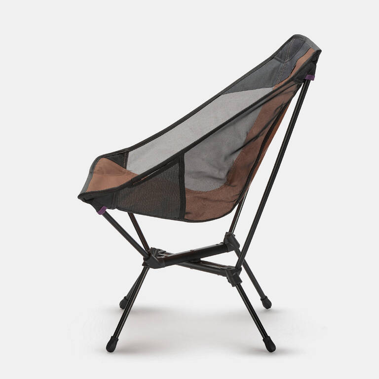 LOW FOLDING CAMPING CHAIR MH500 - BROWN