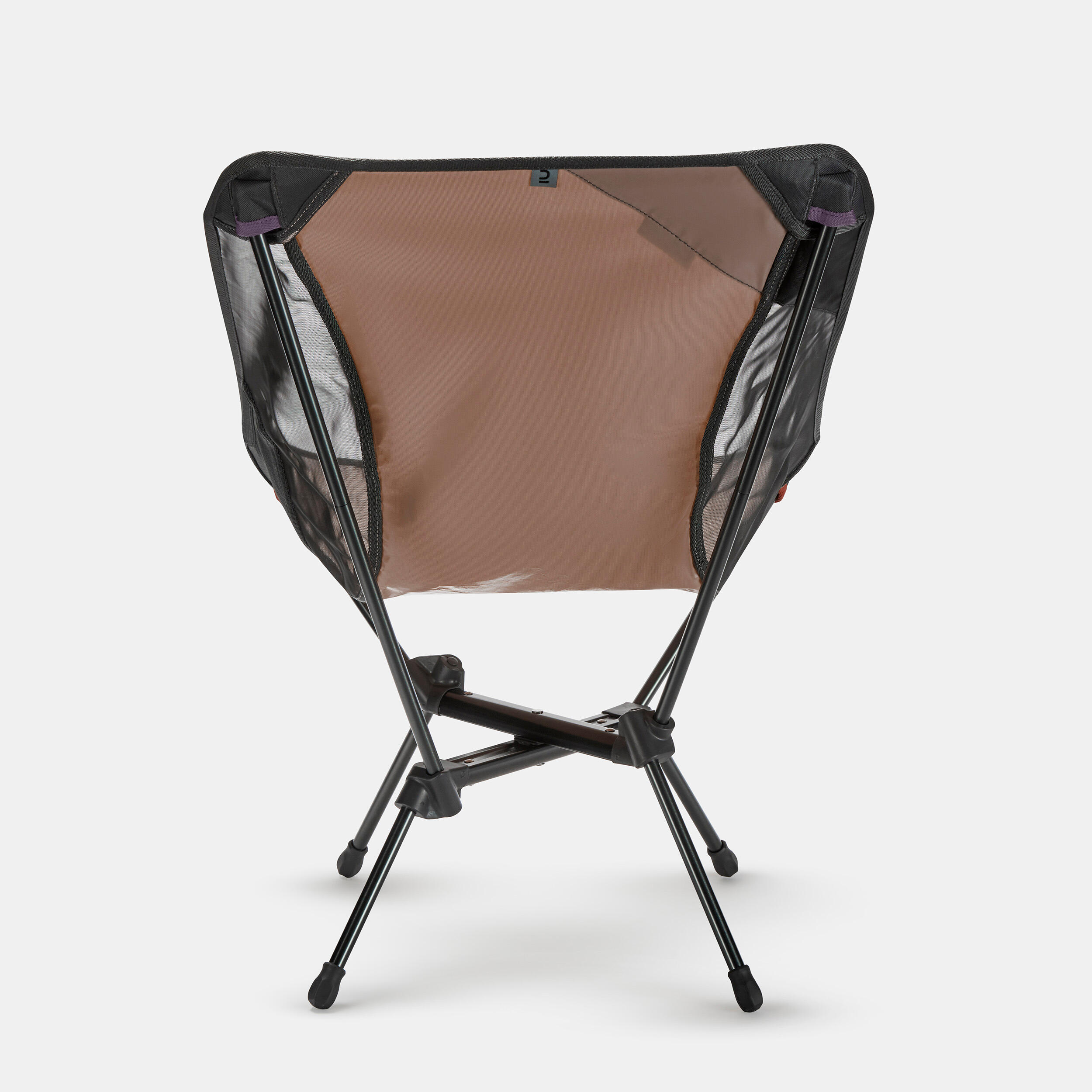 LOW FOLDING CAMPING CHAIR MH500 - BROWN 8/10