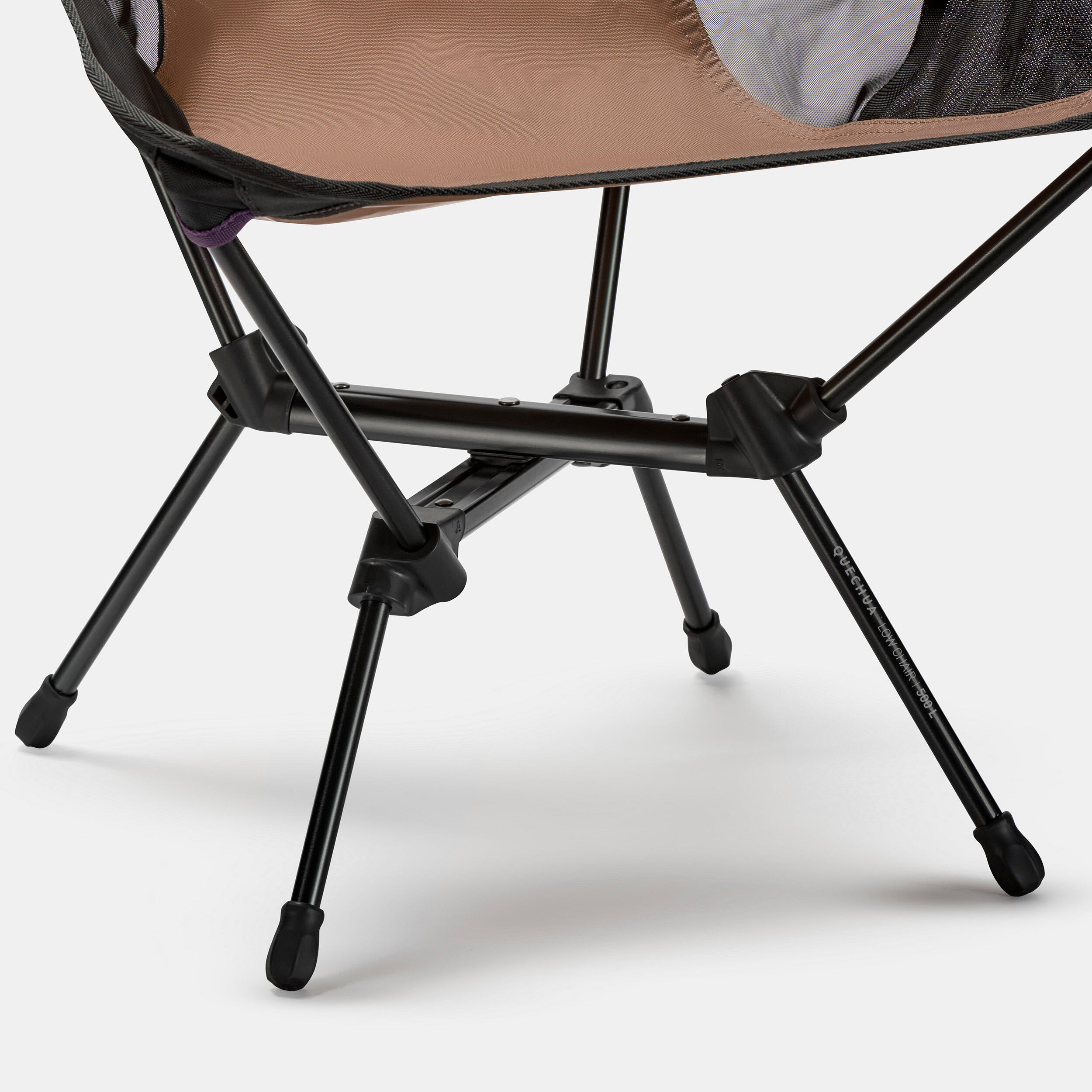 LOW FOLDING CAMPING CHAIR MH500 BROWN QUECHUA Decathlon