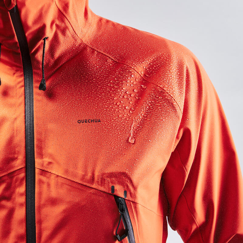 Wanderjacke Herren wasserdicht - MH500 orange