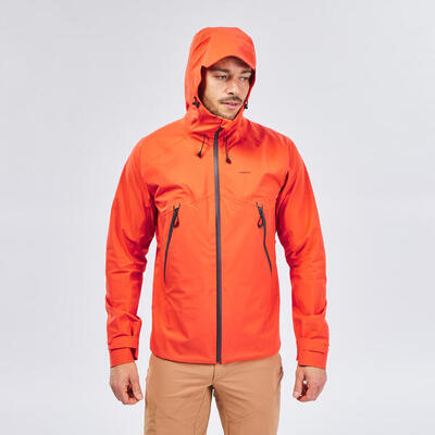 Giacca trekking uomo MH500 impermeabile arancione